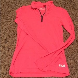 Pink athletic shirt
